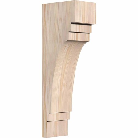 Ekena Millwork Pescadero Smooth Corbel, Douglas Fir, 5 1/2"W x 8"D x 24"H COR06X08X24PEC00SDF